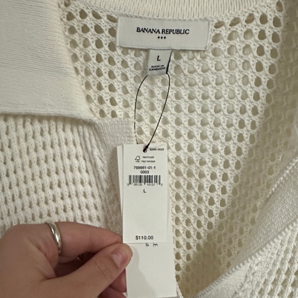 Banana Republic Cream Knit Tunic - Picture 2 of 3